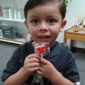Adela's Hair Design - His favorite part is the treat after - Hair Salons Near Me - Bellflower, California