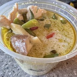 Green Curry (the curry was separated and wouldn't hold together)