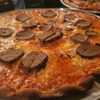 Kinchley's Tavern - Large Meatball pie with fra Diavolo sauce - Pizza Near Me - Ramsey, New Jersey Kinchley's Tavern - Large Meatball pie with fra Diavolo sauce - Pizza Near Me - Ramsey, New Jersey
