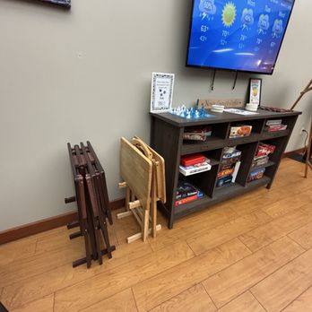 Dewey's Cafe - TV tray for enjoying drink and food or games without sitting at a table - Coffee & Tea Near Me - Fort Smith, Arkansas Dewey's Cafe - TV tray for enjoying drink and food or games without sitting at a table - Coffee & Tea Near Me - Fort Smith, Arkansas