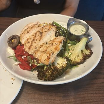 Burtons Grill & Bar - Roasted Vegetable Bowl with grilled chicken - Seafood Near Me - Atlanta, Georgia Burtons Grill & Bar - Roasted Vegetable Bowl with grilled chicken - Seafood Near Me - Atlanta, Georgia
