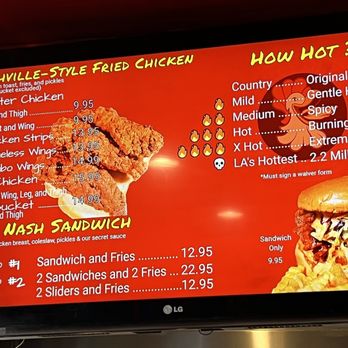 Al's Hot Chicken - Menu - Chicken Shop Near Me - Los Angeles, California