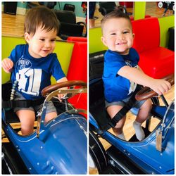 Pigtails & Crewcuts - First haircut for this cute little guy.