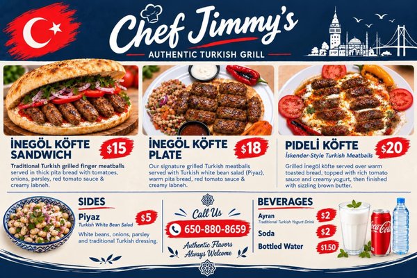 Menu photo 4 Chef Jimmy’s Authentic Turkish Grill Mountain View, CA Menu photo 4 Chef Jimmy’s Authentic Turkish Grill Mountain View, CA