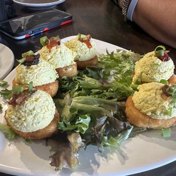 Local Goat - Deep Fried Deviled Eggs - New American Near Me - Pigeon Forge, Tennessee