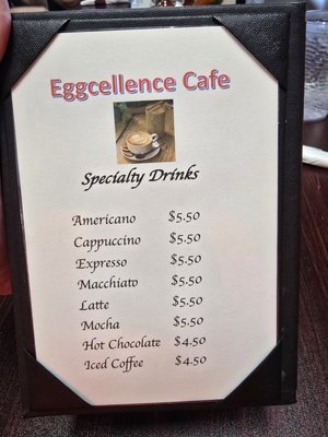 Menu photo 2 Eggcellence Cafe Arlington Heights, IL