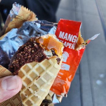 Salt & Straw - Ice cream taco w/Mango Jalapeño sauce - Ice Cream & Frozen Yogurt Near Me - Sacramento, California Salt & Straw - Ice cream taco w/Mango Jalapeño sauce - Ice Cream & Frozen Yogurt Near Me - Sacramento, California