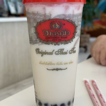 ChaTraMue Original Thai Tea - Jasmine Milk Tea- tastes like condensed milk without any tea flavoring at all! - Bubble Tea Near Me - Los Angeles, California