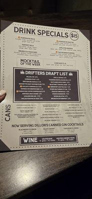 Menu photo 1 Drifters Kitchen and Bar Ridge, NY