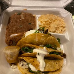 mexican food in a styrofoam container mexican food in a styrofoam container