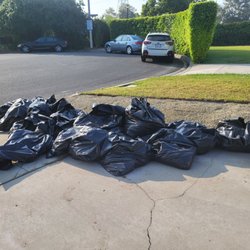 JEDI Junk Removal - 30 bags of dirt and grass.