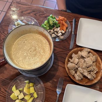 The Swiss Haven - House Fondue with apples, bread, vegetables - Fondue Near Me - Breckenridge, Colorado The Swiss Haven - House Fondue with apples, bread, vegetables - Fondue Near Me - Breckenridge, Colorado