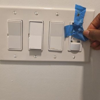 24 KVA Electric - Old 4-gang Rocker & Sensor switch - Electricians Near Me 24 KVA Electric - Old 4-gang Rocker & Sensor switch - Electricians Near Me