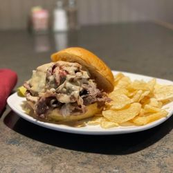 John Allison Public House - Shaved prime rib sandwich lunch special