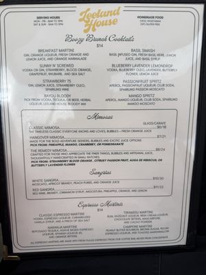 Menu photo 1 Leeland House Houston, TX