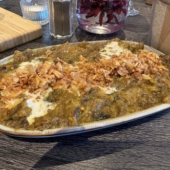 Koobikland - Eggplant with fried onions. Was okay, looked better than it tasted. - Persian/Iranian Near Me - Orange, California Koobikland - Eggplant with fried onions. Was okay, looked better than it tasted. - Persian/Iranian Near Me - Orange, California