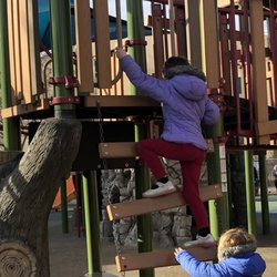 The Rio Grande Zoo Playground - Climbing activities.