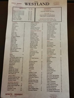 Menu photo 2 The Westland Boston, MA