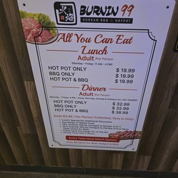 Burnin 99 - meal costs - Hot Pot Near Me - North Charleston, South Carolina Burnin 99 - meal costs - Hot Pot Near Me - North Charleston, South Carolina