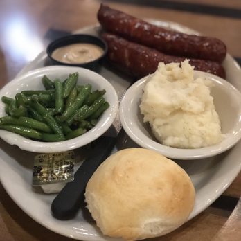 The Auslander - Kasewurst with green beans and mashed potatoes - German Near Me - Fredericksburg, Texas The Auslander - Kasewurst with green beans and mashed potatoes - German Near Me - Fredericksburg, Texas