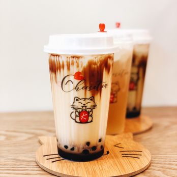 Drincup Cafe - Brown Sugar Milk Tea, Oolong Tea w/ Cheese, and Brown Sugar Matcha w/ Cheese - Bubble Tea Near Me - Honolulu, Hawaii