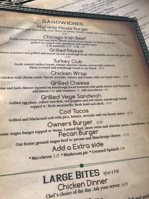 Menu photo 8 Highway House Chicago, IL