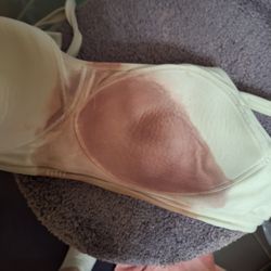 NJIN of Toms River - West & Women's Imaging - The bloody bra that I could not remove until day 3 after procedure. I had to keep it on to try and stop the bleeding, very uncomfortable.