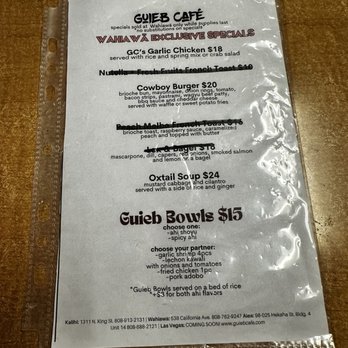 Guieb Cafe - Breakfast & Brunch Near Me - Wahiawa, Hawaii