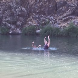 Right next to the building is the best spot for a dip in the water. Just DO NOT venture out this spot. Right next to the building is the best spot for a dip in the water. Just DO NOT venture out this spot.