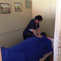 Chinese Success Qi Gong Tuina Bodywork Center - Mu husband getting work done on his back!