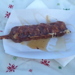 Deliciousness on a stick!! Chicken and waffles! Deliciousness on a stick!! Chicken and waffles!