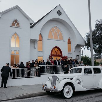 The Little White Church - Our getaway car outside the church - Churches Near Me - Pasadena, California The Little White Church - Our getaway car outside the church - Churches Near Me - Pasadena, California