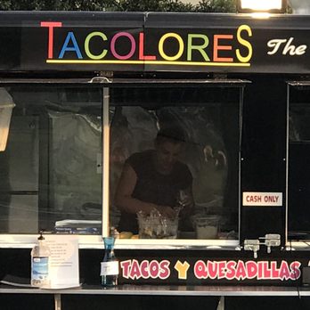 Tacolores - a taco truck with a man behind it - Food Trucks Near Me Tacolores - a taco truck with a man behind it - Food Trucks Near Me