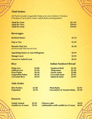 Menu photo 1 Pakwaan Restaurant Kelowna, BC Menu photo 1 Pakwaan Restaurant Kelowna, BC