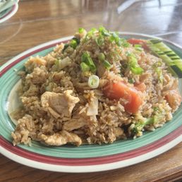 Spicy chicken fried rice