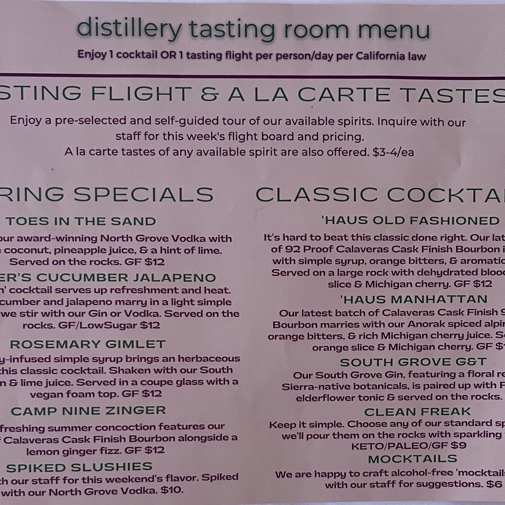 Hinterhaus Distilling - Distilleries Near Me - Arnold, California