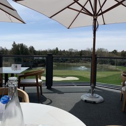 The patio facing the south golf course