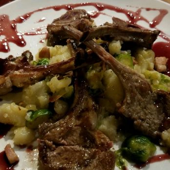 Hansa Brewery - Lamb chop medallions with potatoes and Brussels sprouts. - Breweries Near Me - Cleveland, Ohio