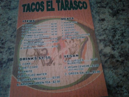 Menu photo 2 Tacos El Tarasco Restaurant Ajo, AZ