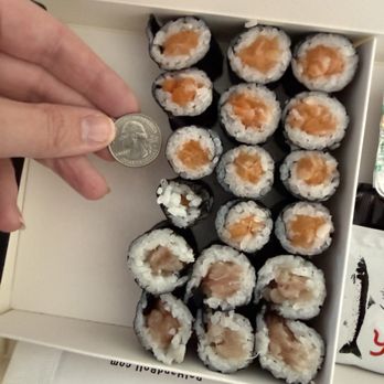 ROL Hand Roll Bar - Irvine - Maki rolls are the correct size - just about the size of a quarter! Fabulous! - Sushi Bars Near Me - Irvine, California ROL Hand Roll Bar - Irvine - Maki rolls are the correct size - just about the size of a quarter! Fabulous! - Sushi Bars Near Me - Irvine, California