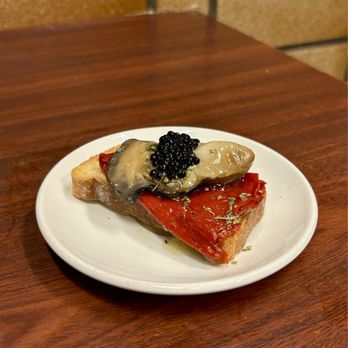 Quimet & Quimet - Smoked Oyster & Red Peppers. - Tapas Bars Near Me - Barcelona, B