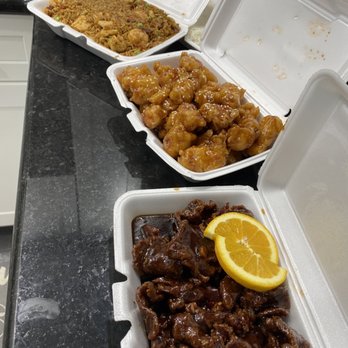 LC's Asian Kitchen - House special fried rice, orange beef, and sesame chicken. All - Chinese Near Me - Madison Heights, Michigan LC's Asian Kitchen - House special fried rice, orange beef, and sesame chicken. All - Chinese Near Me - Madison Heights, Michigan