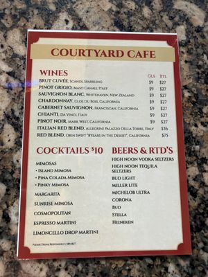 Menu photo 2 Caruso's & Courtyard Cafe Wilton Manors, FL