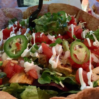 Tijuana Flats - Taco Salad with blackened chicken - Mexican Near Me - Naples, Florida