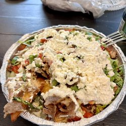 Eat A Pita - Lyndon - Regular Pita Nachos - Looove these! Half gyro & chicken with loads of toppings...Super filling too.
