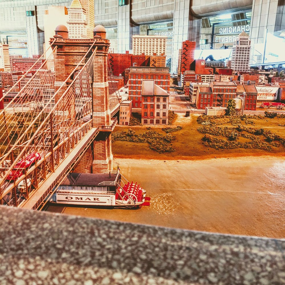 Cincinnati History Museum - Roebling bridge going into Cincinnati - Museums Near Me - Cincinnati, Ohio