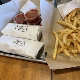 Burrito & fries.