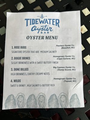 Menu photo 7 Tidewater Oyster Bar Wilmington, NC Menu photo 7 Tidewater Oyster Bar Wilmington, NC