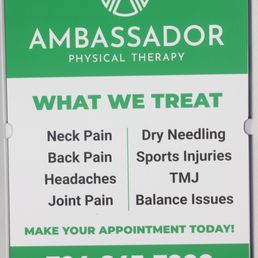 Exterior outside entrance of Ambassador Physical Therapy - Waxhaw, North Carolina Exterior outside entrance of Ambassador Physical Therapy - Waxhaw, North Carolina