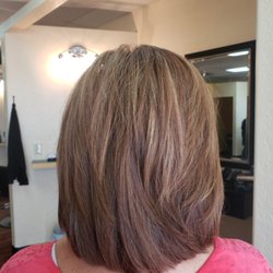 Salon Haircut - Cut and low light.